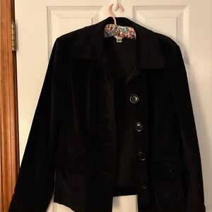 Talbots Classic Black Stretch Jacket